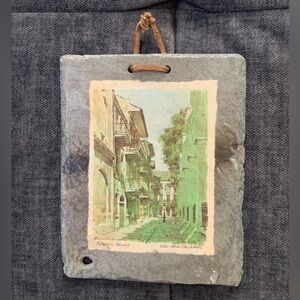 New Orleans Art Print on Collectible Antique Roofing Slate